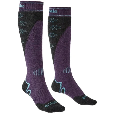 Abbildung von Bridgedale Women&#039;s Midweight Plus Ski Merino Endurance Socks, Medium, Dark Purple