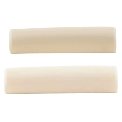 Abbildung von Musiclily Gitarren Blanker Knochen Sattel Rohling Material Bone Nut Blank für Les Paul Style Elektrische Akustikgitarre, 43x6x9mm(2 Stück)