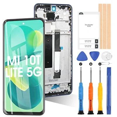 Abbildung von ARSSLY Bildschirm für Xiaomi Mi 10T Lite 5G M2007J17G LCD Display Digitizer Montage Ersatzglas Touchscreen mit Werkzeugen (nicht 5G)