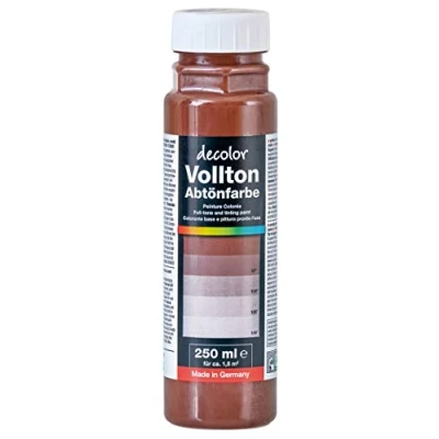 Abbildung von decotric Decolor Bunte Abtönfarbe Schokobraun 250 ml I Dispersionsfarbe für dekorative Anstriche und wasserbasierten Materialien Hohe Farbkraft &amp; Ergiebigkeit