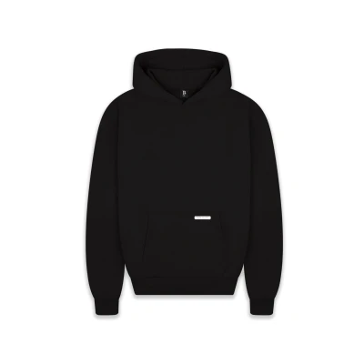 Abbildung von Bazix Republiq Super Heavy Blank Kapuzenpullover, Herren, Größe: Medium, Black