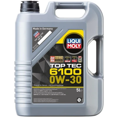 Abbildung von Liqui Moly Top Tec 6100 0W 30 5l Motoröl 20779 BMW: X3, 5 Touring, X5, HYUNDAI: i20 II Schrägheck, i30 Tucson, HONDA: ACCORD 8 Kombi