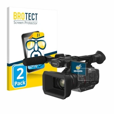Abbildung von BROTECT (2 Stück Schutzfolie für Panasonic HC X2 Displayschutz Folie Ultra Klar