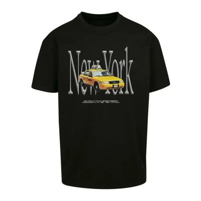 Abbildung von Upscale by Mister Tee NY TAXI Tshirt print, Herren, Größe: Large, Black