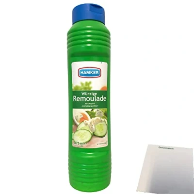 Abbildung von Hamker Remoulade würzig lecker (875ml Flasche) + usy Block