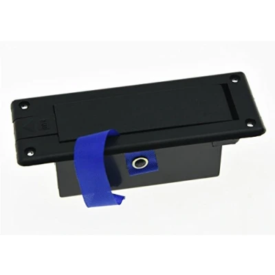 Abbildung von kaish 9 V Akku Cover Box Case Fach mit Pull String für Gitarre Bass