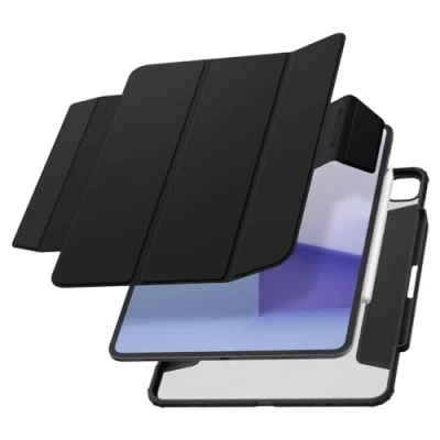 Abbildung von Spigen AirSkin Pro Hülle Kompatibel mit iPad 13 Zoll 7.Generation M4 (2024) Case abnehmbarem magnetischem Deckel Schwarz