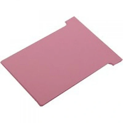 Abbildung von Nobo Kartentafel Zubehör T Karten, Index 2, 100 Stück, pink
