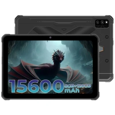 Abbildung von HOTWAV R6 Pro Outdoor Tablet Android 12 Octa Core 10.1 Zoll HD+ 15600mAh Rugged PC, 8GB RAM+128GB ROM(1TB Erweiterbar) IP68 Wasserdicht Kameras 16MP WIFI/4G Dual SIM/Face ID/OTG