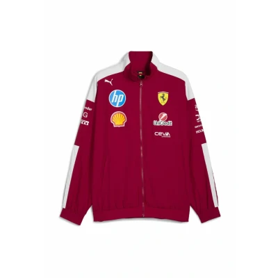 Abbildung von PUMA Scuderia Ferrari F1 2025 Fahrer T7 Oversized Jacke Rot Größe: M