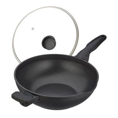 Abbildung von relaxdays Wok Wokpfanne mit Deckel