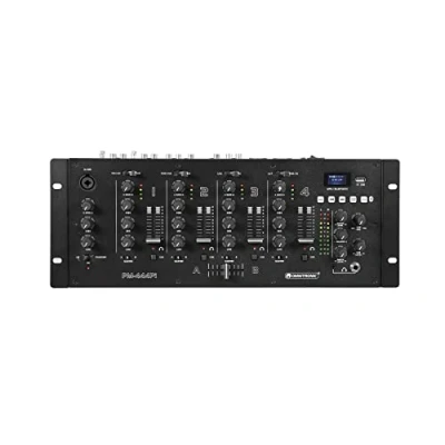 Abbildung von OMNITRONIC PM 444Pi 4 Kanal DJ Mixer mit Player &amp; USB Interface Bluetooth, MP3 und Schnittstelle
