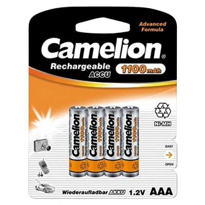 Abbildung von Micro Akku CAMELION 1,2V, 1100mAh, Typ AAA, NiMH, 4er Blister