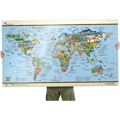 Abbildung von Rubbel Weltkarte AWESOME MAPS Halte deine Reisen fest und zeige der Welt wo du warst was erreicht hast