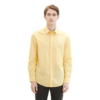 Abbildung von TOM Tailor Gestreiftes Hemd, Herren, Größe: 3XL, Sunny yellow stripe