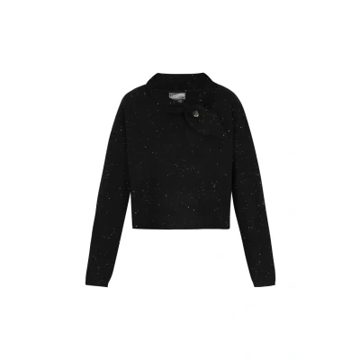 Abbildung von Dreimaster Strickpullover, Damen, Größe: M/L, Black