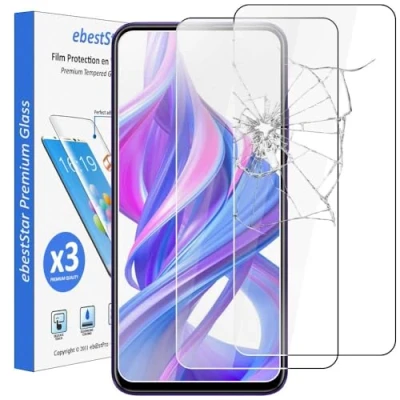 Abbildung von ebestStar kompatibel mit Honor 9X Panzer Schutz Glas (x3 Stück) Pro Schutzfolie, 9H gehärte Schutzglas, HD Displayschutz, Ultrabeständig