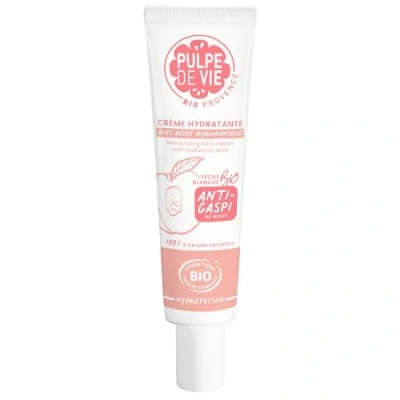 Abbildung von Pulpe de Vie feuchtigkeitsspendende Gesichtscreme THE Cream 40 ml Anti Gaspi! Pfirsich, weiche und Haut pflanzliche Inhaltsstoffe Hyaluronsäure