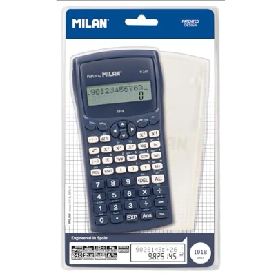 Abbildung von MILAN® Blisterpackung Wissenschaftlicher Taschenrechner M240 Serie 1918, Blau