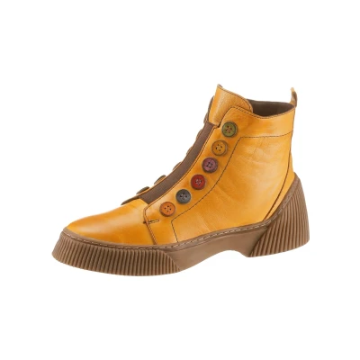 Abbildung von Gemini Schnürstiefelette, Damen, Größe: 37, Gelb Schuhe