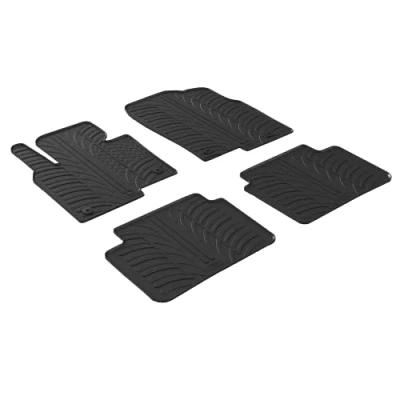 Abbildung von Gledring 0224 Fußmattensatz Gummi vorne und hinten 4 schwarz 750mm 550mm MAZDA: CX 5 II