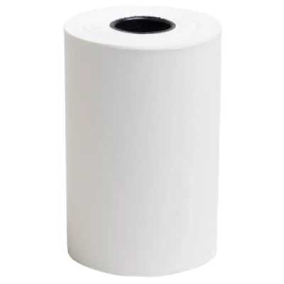 Abbildung von Exacompta Ref. 40865E Karton mit 50 Rollen für Bankkarten 57 x 37 mm 18 m 1 lagig, thermisch 55 g/m², ohne Phenol Weiß