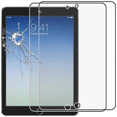 Abbildung von ebestStar {2 Stück) Panzer Schutz Glas für iPad 2018 9.7 2017, Air 1 2013, 3D Displayschutz, 9H gehärte Glas, Abgerundete, Blasenfrei