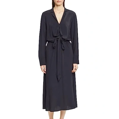 Abbildung von Esprit MIDI MIT Bindedetail Freizeitkleid, Damen, Größe: 32, Black