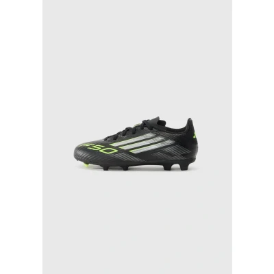 Abbildung von adidas Performance F50 League Fußballschuh Nocken core black/iron metalcoloured/lucid lemon für Kinder, Größe: 28 Schuhe