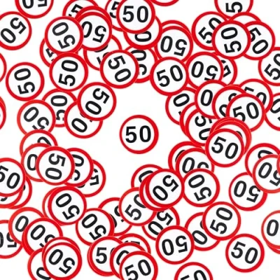 Abbildung von Geburtstagsdeko Konfetti 50 Geburtstag Deko Frau Mann 50. Tischdeko Tiwoca