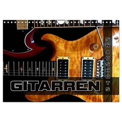 Abbildung von Gitarren Snapshots (Wandkalender 2025 DIN A4 quer), CALVENDO Monatskalender