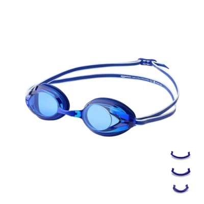 Abbildung von Amazon Basics Unisex Erwachsenen Schwimmbrille, Einheitsgröße, Blau