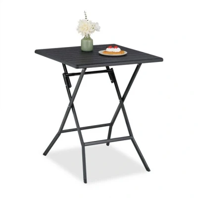 Abbildung von relaxdays Klapptisch (1 St), Schwarz