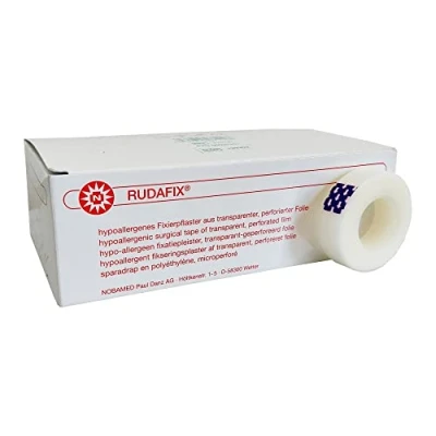 Abbildung von Noba Rudafix Fixierpflaster, gerollt, ohne Seitenscheiben (1,25 cm x 9,14 m, 1 Pack 24 Rollen)