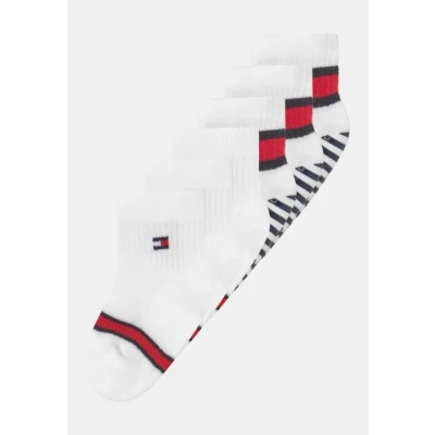 Abbildung von Tommy Hilfiger BABY FLAG 6 PACK Unisex Socken für Kinder, Größe: 19 22, White