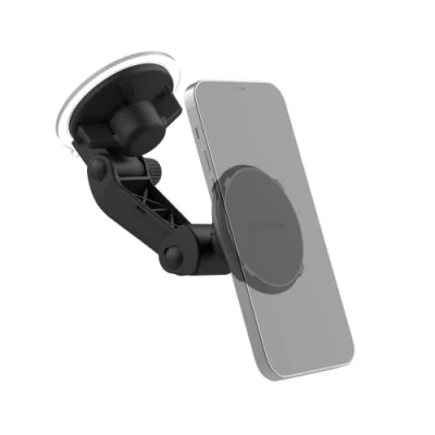 Abbildung von ROKFORM Verstellbare magnetische Telefonhalterung für Windschutzscheibe, kompatibel mit MagSafe Schutzhüllen und Hüllen, starker Saugnapf, Neigung um 210 , 360 drehbar