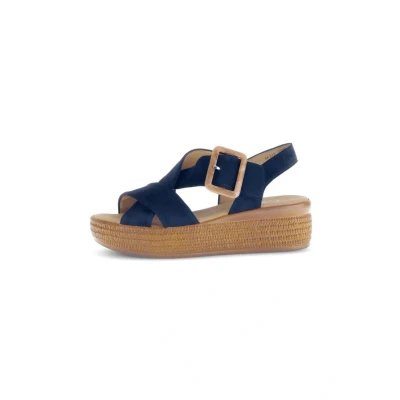 Abbildung von Gabor Damen Sandaletten, Frauen Sandalen,Best Fitting,Riemchensandalen,Leichter Absatz,Sommerschuhe,Atlantik(So.Brown),43 EU / 9 UK