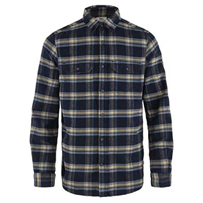 Abbildung von Fjällräven Övik Heavy Flannel Shirt M Herren Hemd (Dunkelblau XL ) Hemden