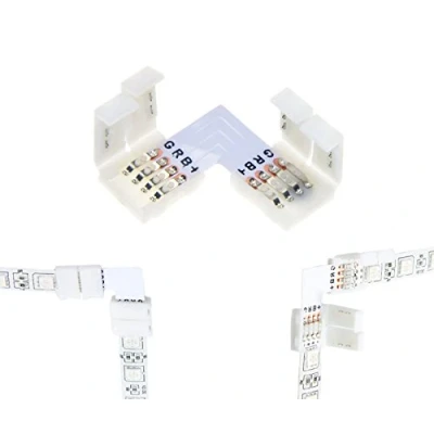 Abbildung von Adapter Universe LED RGB Strip Eckverbinder Schnellverbinder Steckverbinder L Verbinder 5050