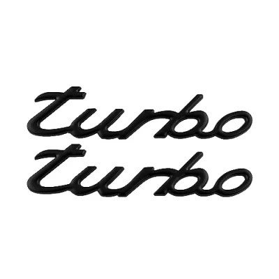 Abbildung von Turbo Emblem Auto Badge Universal Styling Aufkleber Logo (Schwarz)