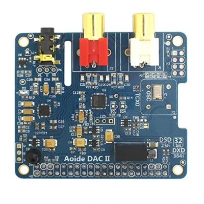 Abbildung von DollaTek DAC II HiFi Soundkarte ES9018K2M 384 kHz / 32 Bit Hochauflösend DSD Format unterstützt Für Raspberry Pi 3 Modell B 3B 2B
