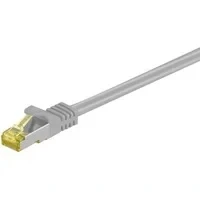 Abbildung von goobay 91603 RJ45 Patchkabel CAT 6A S/FTP (PiMF) mit 7 Rohkabel / 500 MHz Netzwerkkabel Internetkabel RJ 45 Stecker LAN Kabel Grau 2m