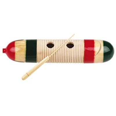 Abbildung von Betzold Musik Mexikanisches Holzguiro Gurkenform Musikinstrument Kinder Schule Musikschule Schulband Schulorchester Musikalität fördern