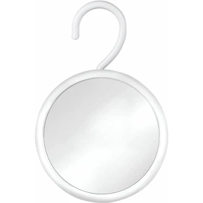 Abbildung von Beschlagfreier Duschspiegel, mit Haken zum Aufhängen, Bruchsichere Oberfläche und 360 Schwenkbar, 17 cm