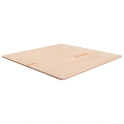 Abbildung von vidaXL Tischplatte Quadratisch Massivholzplatte Eichenplatte Holzplatte Platte Ersatztischplatte 90x90x1,5cm Eichenholz Unbehandelt