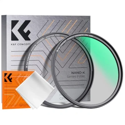 Abbildung von K&amp;F Concept K Serie 49mm Slim Zirkularer Polfilter Polarisationsfilter CPL Magnetischer Filter Cirkular Optisches Glas &amp; Aluminium für Foto Kameraobjektive