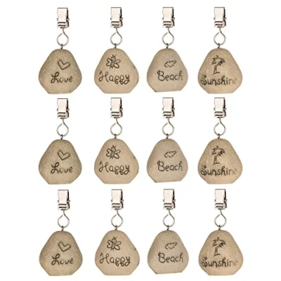 Abbildung von BigDean Tischtuchklammer 12x Set Tischdeckenbeschwerer Tischdecken Beschwerer Tischdeckenhalter, (12 tlg)