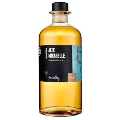 Abbildung von Wajos Alte Mirabelle Selektion, 500ml, 40% vol. fruchtiger Obstlikör. Perfekt als Teil eines Likör Geschenkset für Frauen