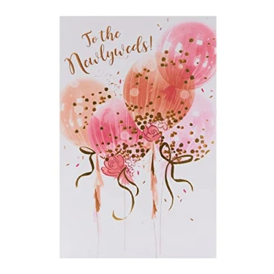 Abbildung von UK Greetings Hochzeitskarte für ihn/sie/Freund Ballondesign