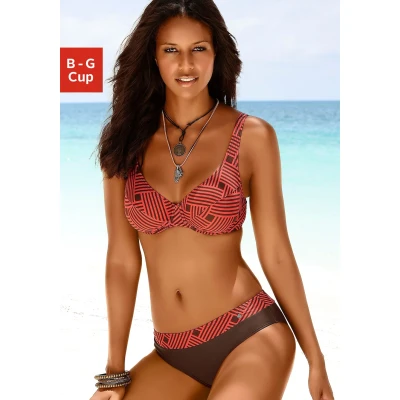 Abbildung von s.Oliver Bügel Bikini, mit grafischem Druckdesign